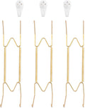 Bilillo 3 Pack Wall Plate Hangers, Suitable for 10-14 inch Art, Stainless Steel Invisible Heavy Duty Wire Plate Holder with Wall Hooks