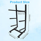 Steel Skateboard Rack Floor Stand, 3-Layer Skateboard Holder,Snowboard Storage Rack, Skateboard Holder Floor for Deck,Longboard,Snowboard, Standard Skateboards, Mini Cruiser Skateboard
