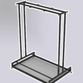 1 2 3 4 5 6 8 9 10 Pair Ski Storage Rack for Organize, Indoor Ski Board Stand for Garage/Basement/Shed, Floor Standing Longboard Carrier Wheels(Holds 6 pcs (3 Pair))