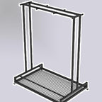 1 2 3 4 5 6 8 9 10 Pair Ski Storage Rack for Organize, Indoor Ski Board Stand for Garage/Basement/Shed, Floor Standing Longboard Carrier Wheels(Holds 6 pcs (3 Pair))