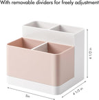 Poeland Desktop Storage Organizer Pencil Card Holder Box, Holders for Desk Accessories, Container for Desk, Office Supplies, Vanity Table