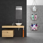 3-Tier Hanging Basket, Storage Organizer for Fruits,Vegetables, Accessory, perfer for Kitchen and Bathroom