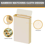 SpaceAid Extra Large Toilet Paper Storage with Lid, Hold up to 24 Regular Rolls or 18 Mega Rolls, Slim Toilet Paper Basket Holder Bin Container, Bathroom Accessories Organizer, Beige