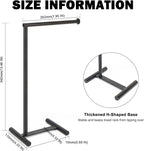Livabber L-Shape Hand Towel Holder Stand, Metal Hand Towel Rack Modern Countertop Hand Towel Ring Standing Towel Bar for Bathroom Kitchen Vanity (Black)