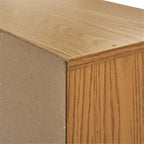 Scranton & Co Medium Oak 16 Compartment Wood Adjustable Literature File Organizer in Medium Oak with Removable Shelves