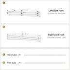 Foldable Drying Rack Clothing, 3-Tier Portable Clothes Drying Racks for Indoor & Outdoor, Anti-Rust Compact Laundry Rack Collapsible, White 29" D x 14" W x 41" H