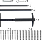 Double Kayak/Ladder Ceiling Storage Rack, 10"-18" Adjustable Ceiling Rack, 30" Bar Length Holds 200 lbs Ideal for Kayak, Ladder, Surfboard, Snow boar Overhead Hanger (Double Side)