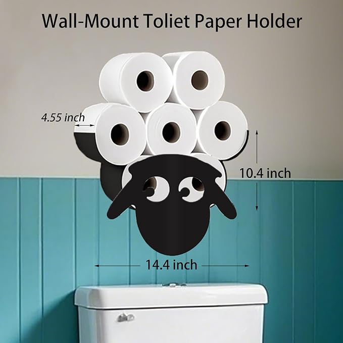 Peacock Toilet Tissue Holder,Animal Paper Holders,Decorative Metal Papers Holder,Funny Toilet Animal Storage for Bathrooms,Bathroom Paper Organizer for Extra 8 Rolls Wall Mounted Art Decor
