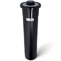 San Jamar One-Size-Fits-All Ez-Fit In-Counter Cup Dispenser Fits 8-46 Oz Cups with Interchangeable Gaskets for Restaurants, Dining Halls, and Fast Food, Plastic, 18 Inches, Black