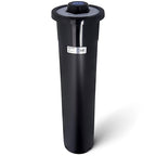 San Jamar One-Size-Fits-All Ez-Fit In-Counter Cup Dispenser Fits 8-46 Oz Cups with Interchangeable Gaskets for Restaurants, Dining Halls, and Fast Food, Plastic, 18 Inches, Black