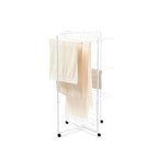 Brabantia HangOn Tower Clothes Drying Rack with Wheels | 76ft (23m) | White | Tall 3-Tier Indoor Clothes Airer with Adjustable Shelves for Towels, Folds Flat to Save Space | Fits 2+ Full Loads