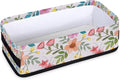 Floral Basket Flower Bathroom Baskets for Organizing, Foldable Storage Bins Toilet Paper Basket for Toilet Tank Top Fabric Storage Organizer for Shelves Closet Countertop