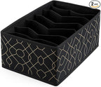 Fabric Drawer Organizer – Foldable Cloth Storage Box for Clothes, Closet, and Dresser Organization (Large)