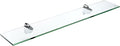Spancraft Glass H-6x30-Chrome Heron Glass Shelf, Chrome, 6" x 30"