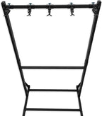 StoreYourBoard Teal Triangle Freestanding Ski Storage Rack for Garage, 5 Ski and Pole Organizer Floor Stand, Heavy Duty, Fully Adjustable for All-Mountain, Wide, Powder, and Backcountry Skis