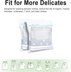 OTraki Mesh Washing Bags for Laundry 16x20 Inch Medium Mesh Bag Laundry Washer Delicates Lingerie Wash Machine Net Zipper Bag Heavy Duty Home Dorm Hotel Don't Drying, Melting 140-176℉, White
