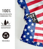 Plastic Bag Holder, Reusable And Washable flag style Plastic Bag Holders for Home Kitchen Travelling Camping Beach Decor, use 1 Pack,American flag Pattern