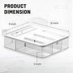 HIMUS Food Storage Bag Organizer - 4 in 1 Plastic Baggie Organizer for Drawer | Compatible with Sandwich, Snack, Gallon, Quart & Slider | Plastic Bag Organizers Kitchen Storage| Wall & Drawer Mount
