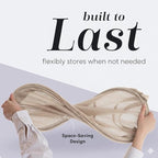 Handy Laundry Collapsible Mesh Pop Up Laundry Hamper with Side Pocket, Breathable & Space-Saving Foldable Basket for Clothes, Toys, Travel, Storage, 14 x 13 x 24 in, Beige