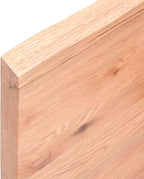 vidaXL Bathroom Countertop, Bathroom Vanity Top, Wooden Live Edge Worktop, Bathroom Vanity Countertop, Light Brown Treated Solid Wood