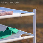 4-Layer Stackable Laundry Drying Rack, Mesh Clothes Drying Rack, Great for Sweaters, Wool, Herbs & More