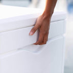 LIFETIME Outdoor Storage Deck Box, 130 Gallon, Arctic White, Lockable, UV-Protected, for Decks and Marine Docks