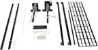 Overhead Garage Storage Rack Metal Garage Ceiling Storage Rack Ceiling Shelf Overhead Organization 300lbs Load Bearing Capacity Max Adjustable Height: 79in (48 * 48in L*W, Satin Black)