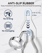 YASONIC Shower Caddy Hanging, Never Rust Shower Organizer Hanging, Aluminum Shower Racks for Inside Shower with Hooks for Razor, Bathroom Organizers and Storage with Soap Holder, Bright Silver