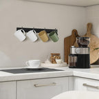 HULISEN Coffee Mug Holder Wall Mounted with 12 Hooks (Regular - Additional Mug Rack)