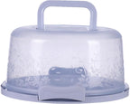 Cake Carrier, Cake Carrier With Lid And Handle, 10x8.6x4.9 Inches, Transparent Dome Reusable Airtight Box, Reusable, Portable, Microwaveable, Dishwasher Safe