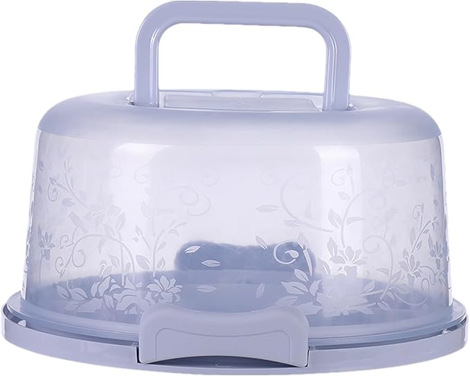 Cake Carrier, Cake Carrier With Lid And Handle, 10x8.6x4.9 Inches, Transparent Dome Reusable Airtight Box, Reusable, Portable, Microwaveable, Dishwasher Safe