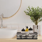 Retro Airplane Pattern Bathroom Storage Baskets Waterproof Bathroom Counter Organizer Decorative Toilet Paper Storage Basket for Organizing for Bathroom Living Room Decor