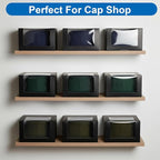 20pcs Hat Boxes for Men Black Hat Gift Box with Window Display Box for Hats Storage Containter,Paper Hats Display Case Fold Box Packing Box for Baseball Caps,Dad Caps,Billed Cap(7.87" x 7.87" x 4.72")