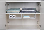SUFAUY Under Shelf Basket Storage, 2-Pack Under Cabinet Hanging Wire Organizer for Pantry Kitchen, 11.6“D x 12.6" W x 5.8”H, White