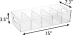 ClearSpace Plastic Pantry Organization and Storage Bins with Removable Dividers – XL Perfect Kitchen / Refrigerator/ Cabinet Organizers, 2 Pack
