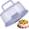 Cake Carrier, Cake Carrier With Lid And Handle, 10x8.6x4.9 Inches, Transparent Dome Reusable Airtight Box, Reusable, Portable, Microwaveable, Dishwasher Safe