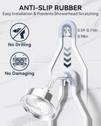 YASONIC Shower Caddy Hanging, Never Rust Shower Organizer Hanging, Aluminum Shower Racks for Inside Shower with Hooks for Razor, Bathroom Organizers and Storage with Soap Holder, White