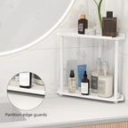 FLE Corner Bathroom Counter Organizer, Bathroom Organizer Countertop,Countertop Storage Shelf for Bath, Kitchen, Living Room, Bedroom