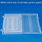 12 Pack A4 Paper Storage Boxes, 8.5 x 11 Plastic Portable Project Case for US letter Size and A4 paper, Plastic Multi-Purpose Thick Scrapbook Storage Box for Office