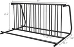 Bike Rack, Commercial 10-Bike Capacity Dual Side Outdoor Bike Rack Stand, Stable Lightweight Bike Parking Stand Floor for Front Yards, Stores, Schools, Storefronts, Workplace