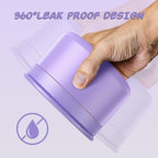 12oz Soup Thermo for Hot Food Kids Vacuum Insulated Food Jar Twist-Free Soup Thermo for Hot Food Kids Leakproof Stainless Steel Wide Mouth Lunch Container (Purple)