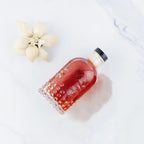 Simple Syrup Bottle, Glass Coffee Syrup Dispenser Bottle 7 OZ With Metal Pour Spout, Labels and Stopper, Glass Syrup Dispenser for Maple Honey Syrup Oil and Sauces, SC059