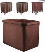 Removable Waterproof Liner Bag for Rolling Laundry Basket Replacement Bags, 400L Commercial Laundry Cart Replacement Liner Bags, Large Capacity Oxford Cloth Storage Bags(A)