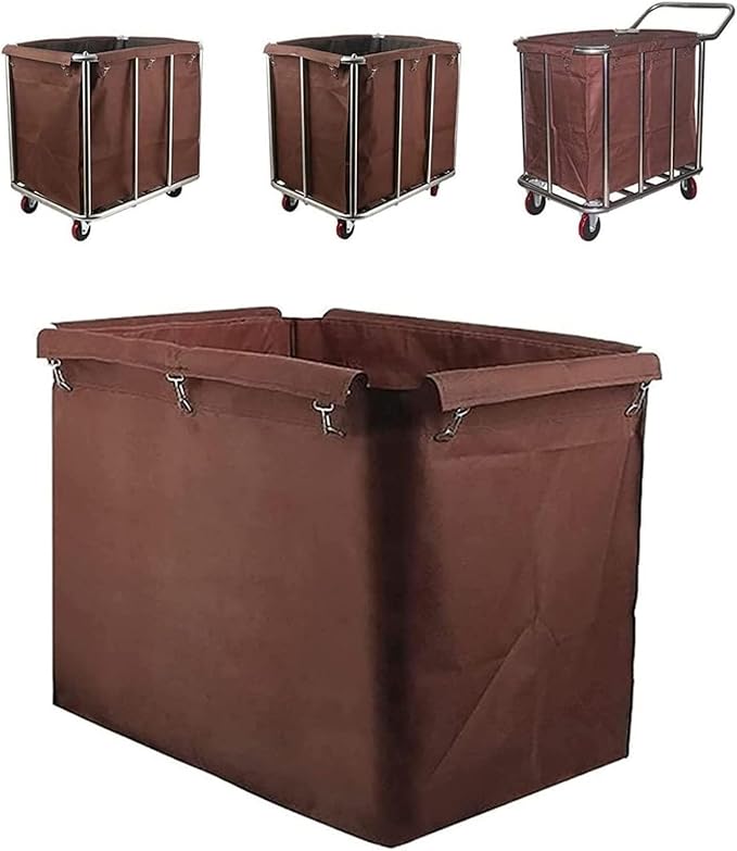 Removable Waterproof Liner Bag for Rolling Laundry Basket Replacement Bags, 400L Commercial Laundry Cart Replacement Liner Bags, Large Capacity Oxford Cloth Storage Bags(A)