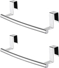 KES Over The Cabinet Door Towel Rack, Kitchen Towel Rack Over Cabinet Towel Bar Towel Holder SUS304 Stainless Steel 2 Pack Polished Steel, KTH200S26-P2
