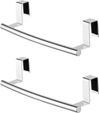 KES Over The Cabinet Door Towel Rack, Kitchen Towel Rack Over Cabinet Towel Bar Towel Holder SUS304 Stainless Steel 2 Pack Polished Steel, KTH200S26-P2