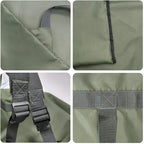 Laundry Bag Backpack, 27” x 34”Sturdy Laundry Bag with Shoulder Straps Drawstring Closure Heavy Duty Foldable Laundry Backpack for College, Travel, Laundromat, Apartment (Army Green)
