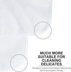 TENRAI Delicates Laundry Bags, Bra Fine Mesh Wash Bag for Underwear, Lingerie, Bra, Pantyhose, Socks, Use YKK Zipper, Have Hanger Loops (White, 1 Large & 1 Medium)