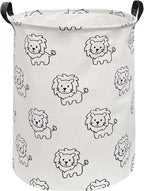 ESSME Baby Hamper,Nursery Laundry Basket,Lion Storage Basket,Toy bin for Boys, Gift Baskets,Room Decor,Home Organizer (Lions)