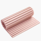 SECFOU Non-Slip Soft Silicone Laundry Washboard, Portable Foldable Household Washing Board for Hand Clothes Cleaning, Pink Small Size for Travel and Home Use